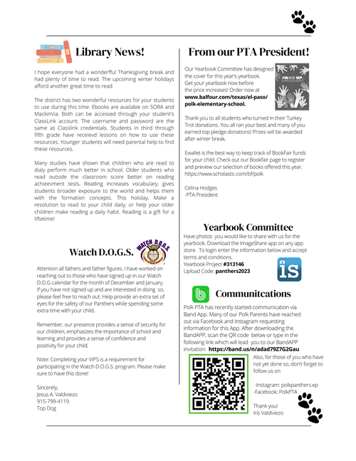 December Newsletter